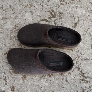 Haflinger Chocolate Wool Clogs